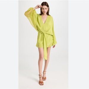 AZEEZA Calla Dress - Citron Green. NWT. XS
